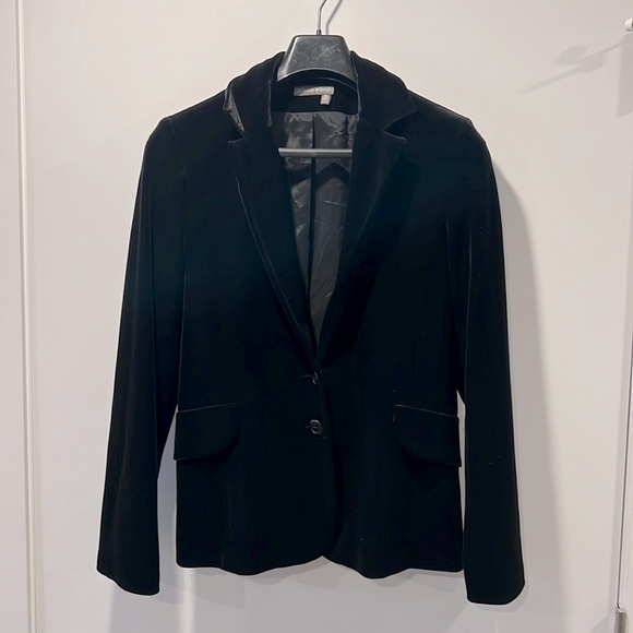 Black Velour Blazer | Tristan & Iseut | XL - Picture 1 of 10